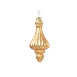 STEKLENA BUNKA DECORIS ORNAMENT, ZLAT, 15 CM VZOREC, SORTIRANO