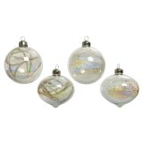 STEKLENA BUNKA DECORIS PROZORNA S SUHIM CVETJEM FI 8 CM SORT