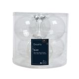 STEKLENA BUNKA DECORIS PROZORNE 6/1 FI 8 CM