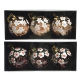 STEKLENA BUNKA DECORIS PROZORNE S CVETJEM 3/1 FI 8 CM SORT