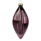 STEKLENA BUNKA DECORIS SOLZA, TEMNO LILA, 13 CM 3/1