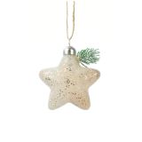 STEKLENA BUNKA DECORIS SRCE, ZVEZDA, SMEREKA 10 CM, VZOREC, SORTIRANO