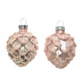 STEKLENA BUNKA DECORIS STORŽ, ROZA, FI 5 CM 6/1