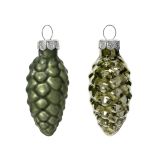 STEKLENA BUNKA DECORIS STORŽ, ZELEN, FI 2.5 CM 12/1