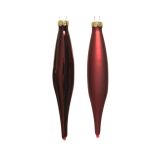 STEKLENA BUNKA DECORIS SVEČA, TEMNO RDEČA, 15 CM 6/1