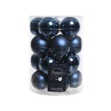 STEKLENA BUNKA DECORIS TEMNO MODRE BARVE 20/1 FI 6 CM