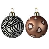 STEKLENA BUNKA Z ŽIVALSKIM VZORCEM, PREMER 80 MM