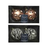 STEKLENA BUNKA Z ŽIVALSKIM VZORCEM, PREMER 80 MM