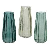 STEKLENA VAZA DECORIS 21.5 CM, TRANSPARENTNA, SORT.