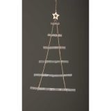 STENSKA DEKORACIJA GLOSSTYLE STENSKA LESENA JELKA 120 CM VIŠINE SIVE BARVE