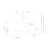 STENSKA KUHINJSKA NAPA TURBOAIR KELIA WH/A/60