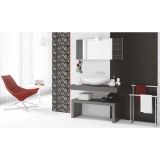 STENSKA PLOŠČICA CERAMICA KONSKIE ALFA BLACK INSERTO 20X50 DEKOR