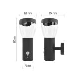 STENSKA VRTNA SVETILKA EMOS ARTEO LED 16.4X12X29.5 CM 1XE27 15W