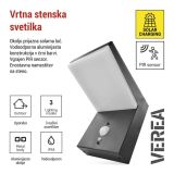 STENSKA VRTNA SVETILKA EMOS LED IP44,SOLAR, WALL MOUNTED