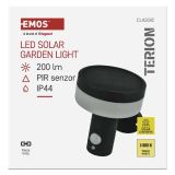 STENSKA VRTNA SVETILKA EMOS TERION S PIR SENZORJEM 12.5 X 14.7 X 14.6 CM