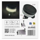 STENSKA VRTNA SVETILKA EMOS TERION S PIR SENZORJEM 12.5 X 14.7 X 14.6 CM