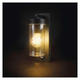 STENSKA VRTNA SVETILKA EMOS ZALA LED SENZOR1XE27 12.8X8X27 CM 15W