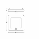 STENSKA VRTNA SVETILKA PHILIPS 16903/47/16 ORCHAR SENZOR 1X22W 2GX13 INOX