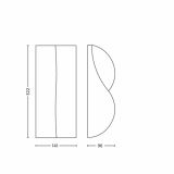 STENSKA VRTNA SVETILKA PHILIPS 17185/47/16 ORIOLE 2X11W E14 INOX