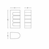 STENSKA VRTNA SVETILKA PHILIPS 17216/47/16 FENCE 1X23W E27 INOX