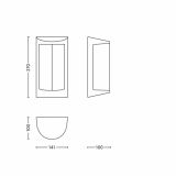 STENSKA VRTNA SVETILKA PHILIPS 17229/30/16 POND 1X23W E27 ČRNA