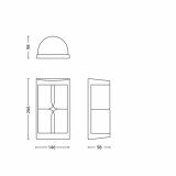 STENSKA VRTNA SVETILKA PHILIPS 17249/06/16 NECTAR 1X20W E27 BRON