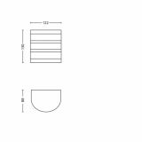 STENSKA VRTNA SVETILKA PHILIPS CALGARY 1X3W INOX, LED