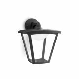 STENSKA VRTNA SVETILKA PHILIPS COTTAGE 1X4.5W LED 15481/30/16 ČRNA