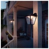 STENSKA VRTNA SVETILKA PHILIPS COTTAGE 1X4.5W LED 15481/30/16 ČRNA