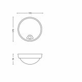 STENSKA VRTNA SVETILKA PHILIPS EAGLE 1X3.5W ČRNA, LED