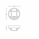 STENSKA VRTNA SVETILKA PHILIPS EAGLE 1X3.5W ČRNA, LED