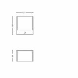 STENSKA VRTNA SVETILKA PHILIPS MACAW 1X3.5W ČRNA, LED