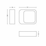 LED ZUNANJA STENSKA SVETILKA PHILIPS MOONBOW 3W