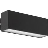 STENSKA VRTNA SVETILKA RABALUX MATARO 10W L18CM ČRNA