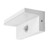STENSKA VRTNA SVETILKA RABALUX ZARAGOZA LED S SENZORJEM 9W BELA IP54