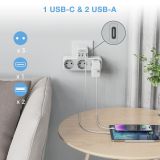 STENSKI ADAPTER TESSAN 323-C Z 3X AC, 2X USB-A IN 1X USB-C