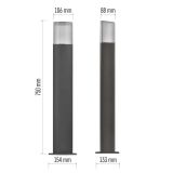 STOJEČA VRTNA SVETILKA EMOS LANA LED 15.4X13.3X75 CM 1XE27 25W