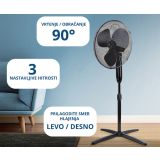 STOJEČI VENTILATOR PLATINET PSF1616 16" (41CM) ČRN