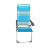 STOL ZA KAMPIRANJE MQ GENOVA MODER 57X60X110 CM ZLOŽLJIV