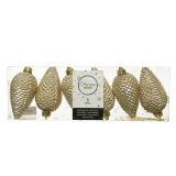 OKRASEK ZA JELKO STORŽI 8 CM ZLATI