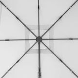 SENČNIK NATERIAL STRANSKI AURA 290X290 BEL ALU, JEKLO, 250G