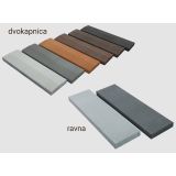 BETONSKI IZDELEK ZOBEC STREHA TIPO RAVNA SIVA 280X480X60 MM