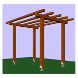 VEZNI ELEMENT ŽELEZNINA PODSTAVEK Z NOGO 18X16 CM