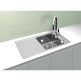 NERJAVNO POMIVALNO KORITO ALVEUS STRICTO 10 790X472 MM, DESNI