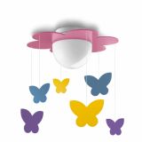 STROPNA IN STEN. SVETILKA PHILIPS MERIA 1X15W E27 40096/28/16 VIJOLIČNA