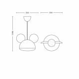 STROPNA IN STEN. SVETILKA PHILIPS MICKEY MOUSE 1X15W E27 71758/30/16 MODRA