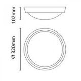 STROPNA LED LUČ, 30W, IP65, 4000K, 2200LM