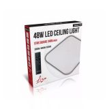 STROPNA LED LUČ, KVADRAT, 48W STAR + DALJINSKI UPRAVLJALEC