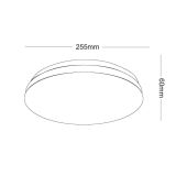 STROPNA LED LUČ, OKROGLA, 12W OPAL, 3000K, 900LM