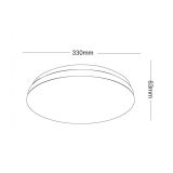 STROPNA LED LUČ, OKROGLA, 24W OPAL, 4000K, 1800LM